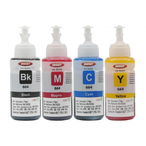 Ekoset Epson L355 L365 Uyumlu 4 renk Muadil Mürekkep ürün görseli