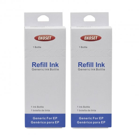Ekoset Epson L1455 Uyumlu Siyah Muadil Mürekkep 2 adet 140 ml - 2