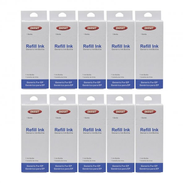 Ekoset Epson M100 M105 M200 Uyumlu Muadil Mürekkep 140ml 10 Adet - Resim 2