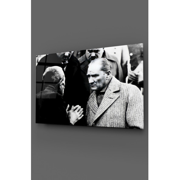 Atatürk ve Halk Cam Tablo