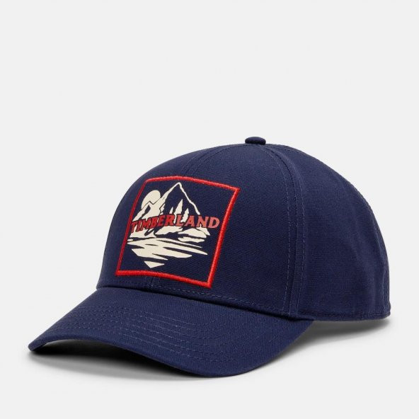 Timberland Unisex Mountain Logolu Beyzbol Şapkası - Lacivert