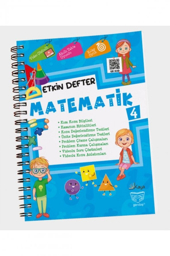 Gendaş Kaya Yayınları 4. Sınıf Matematik Etkin Defter