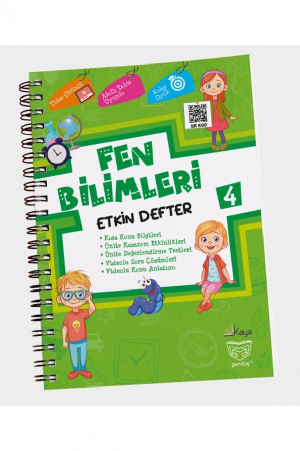 Gendaş Kaya Yayınları 4. Sınıf Fen Bilimleri Etkin Defter