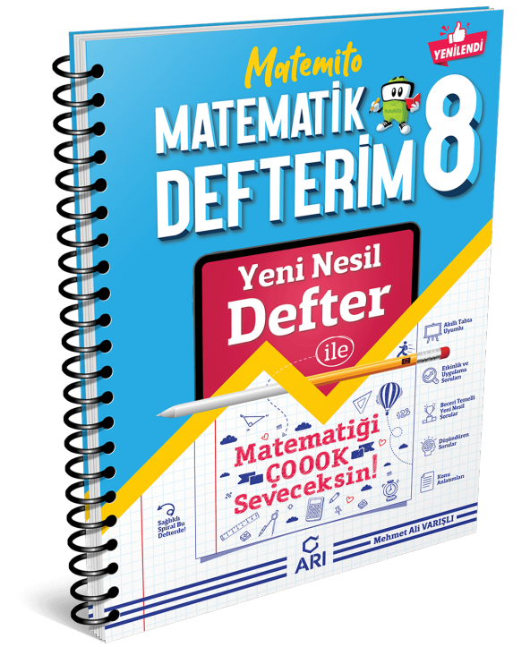 Arı Yayınları 8 Sınıf Matematik Defterim Matemito