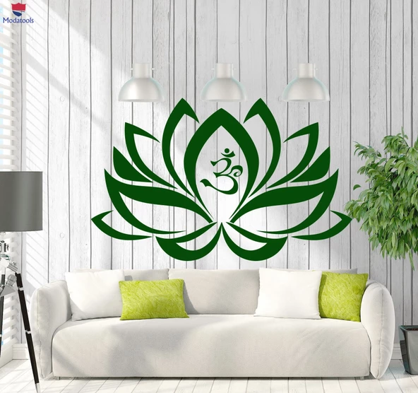 Oturma Odası, Yatak Odası Sticker Duvar Sticker Lotus Çiçeği Om Yoga Buda Dekorasyon Benzersiz Hediyelik