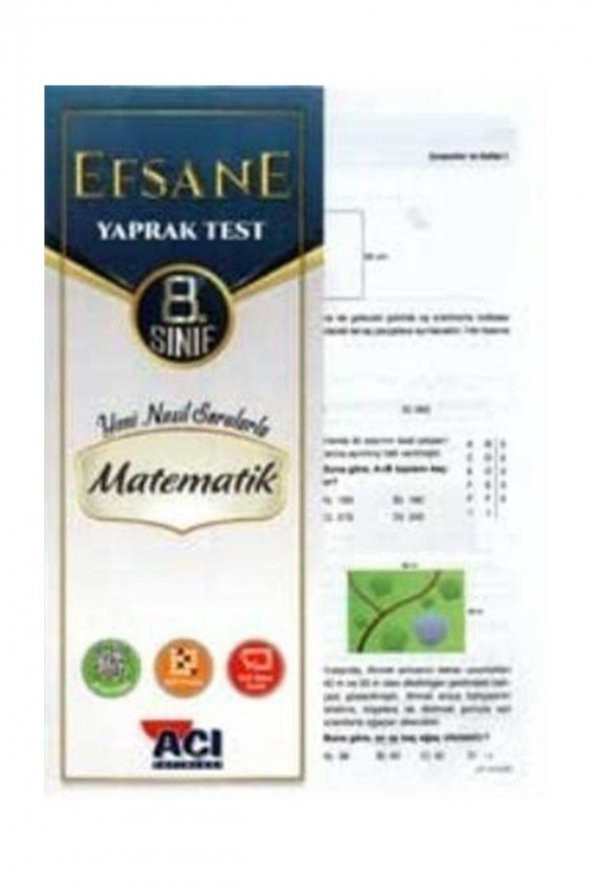 Açı yayınları 8 sınıf Matematik Yaprak Test