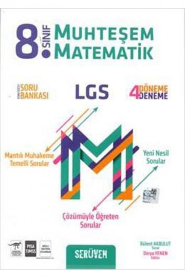 Serüven Yayınları 8. Sınıf LGS Muhteşem Matematik Soru Bankası