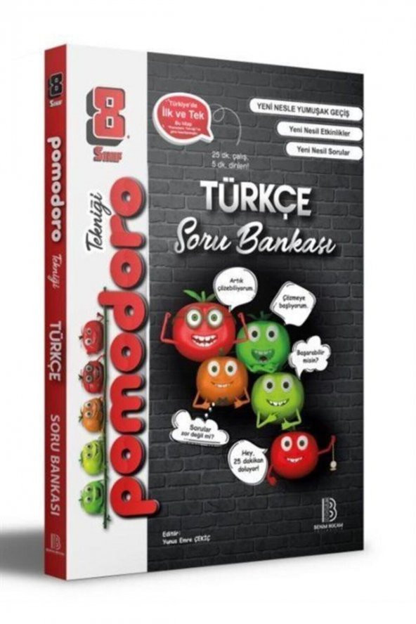 Benim Hocam Yayınları 8. Sınıf Pomodoro Türkçe Soru Bankası