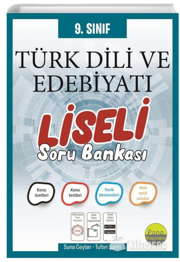 Pano Yayınları 9. Sınıf Türk Dili ve Edebiyatı Liseli Soru Bankası
