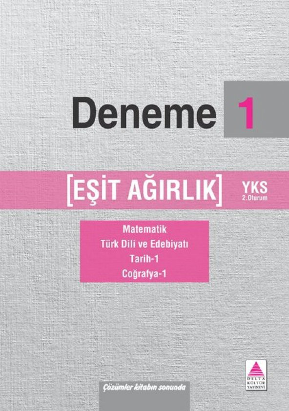 Delta Kültür Yayınları AYT Eşit Ağırlık Çözümlü 10 Deneme - 4