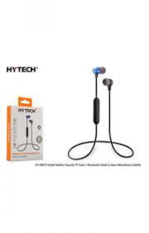 Hytech HY-XBK75 Mavi Mobil Telefon Uyumlu TF Card + Bluetooth Kulalk İçi Mikrofonlu Kulaklık