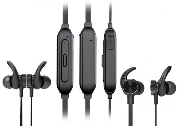 Hytech HY-XBK95 Boyun Askılı Mıknatıslı Bluetooth Spor Kulak içi Siyah Kulaklık - Mikrofon
