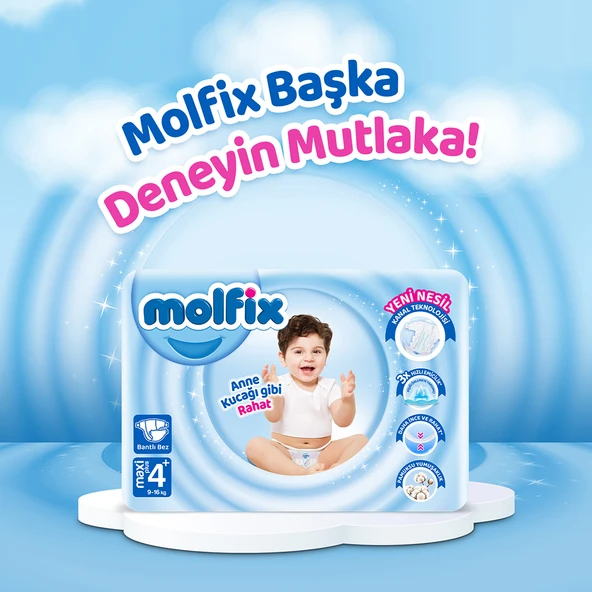 Molfix Bebek Bezi 4+ Beden Maxi Plus Aylık Fırsat Paketi 136 Adet - 9