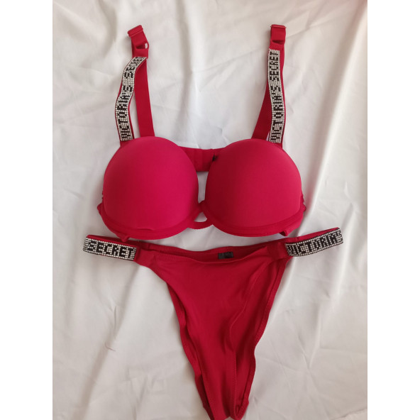 Victoria's Secret Very Sexy Shine Strap Push Up Sütyen Takım