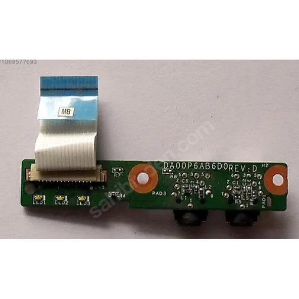 HP CompaQ CQ61 Audio Ses Kartı DA00P6AB6D0 15 Pin Kablosuyla