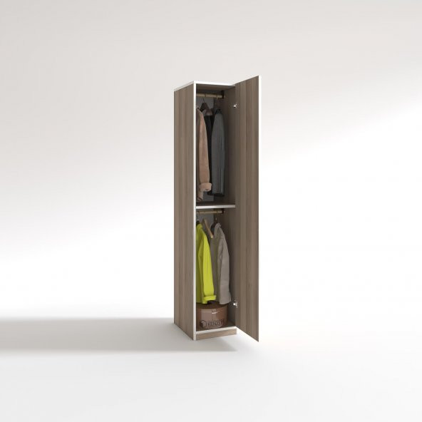 Kenzlife gardırop öğrenci dolabı tek kapılı günebakan crd 180*35*42 crd gardolap dolap ofis - 2