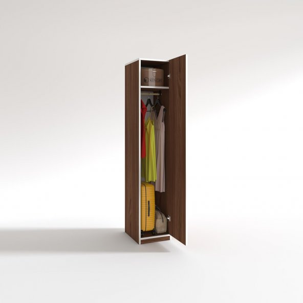 Kenzlife gardırop öğrenci dolabı tek kapılı kasımpatı cvz 180*35*42 cvz gardolap dolap ofis - Resim 2