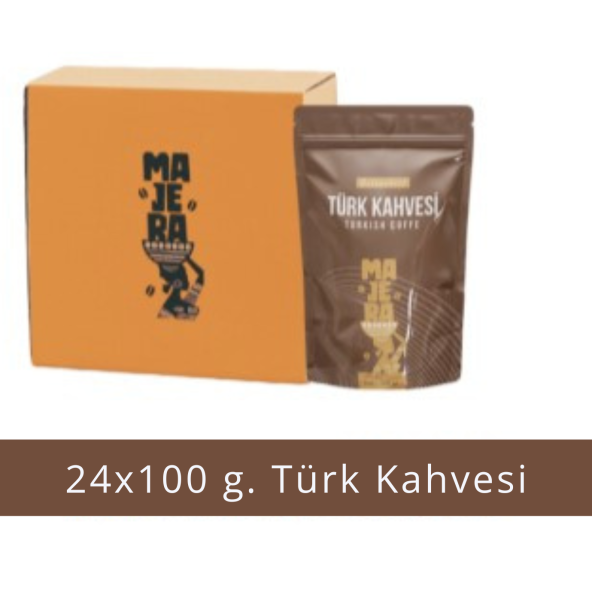 Türk Kahvesi Orta Kavrulmuş Taze Çekilmiş 100 GR / 24 adet