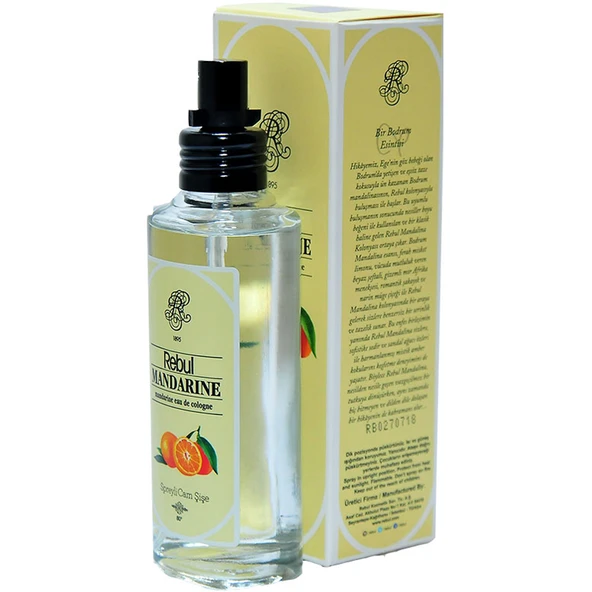 Mandalina Kolonyası 80 Derece Cam Şişe Sprey 100 ML - Resim 5