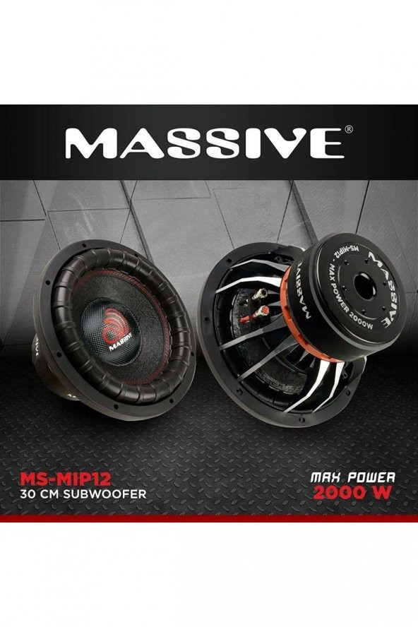 Massive MS-MIP15.2 38cm Woofer 2400 Watt Max Power Dual 2/4 Ohm