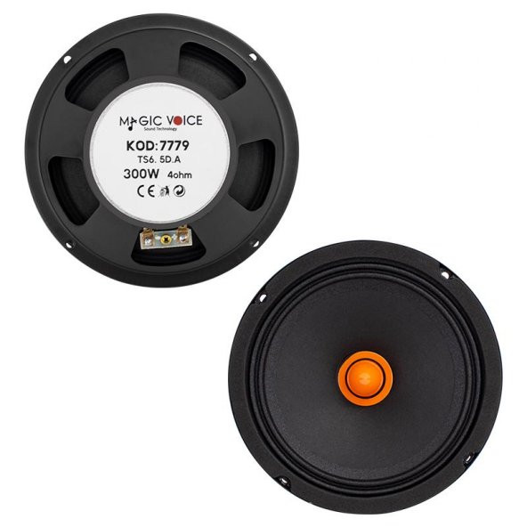 MagicVoice 7779 TS6. 5D. A Max Power 300 Watt 16 Cm Midrange Hoparlör Tekli