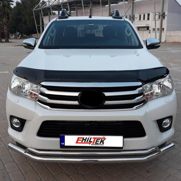 Toyota Hilux (2015-2020) - Ön Kaput Rüzgarlığı - (1 Parça ABS Plastik) - (Pickup-4 mm) - 5