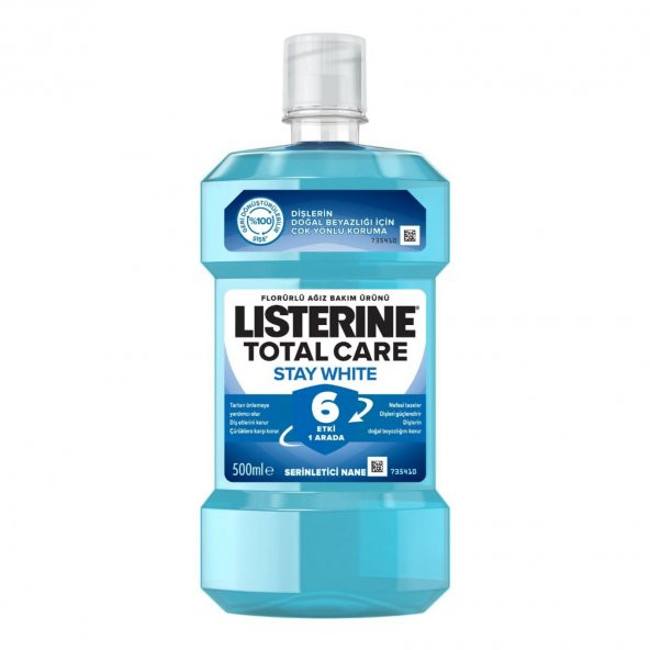 Listerine Stay Whıte Ağız Bakım Suyu 500x2 1000 Ml