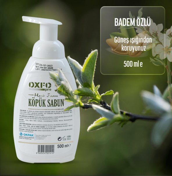 OXFOPRO PARABENSİZ VE SÜLFATSIZ CİLT DOSTU KÖPÜK POMPALI EL TEMİZLİK KÖPÜĞÜ 3LÜ EKONOMİK SET - 4