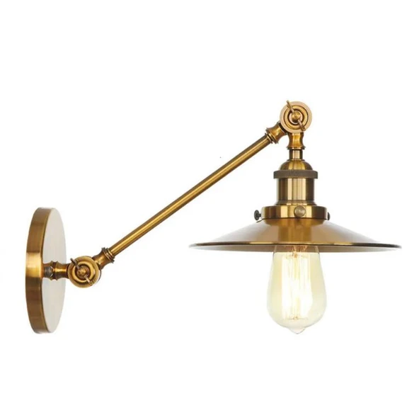 Rsylight Retro Eskitme Kaplama Metal Mafsallı Akrobatik Dekoratif Rustik Aplik