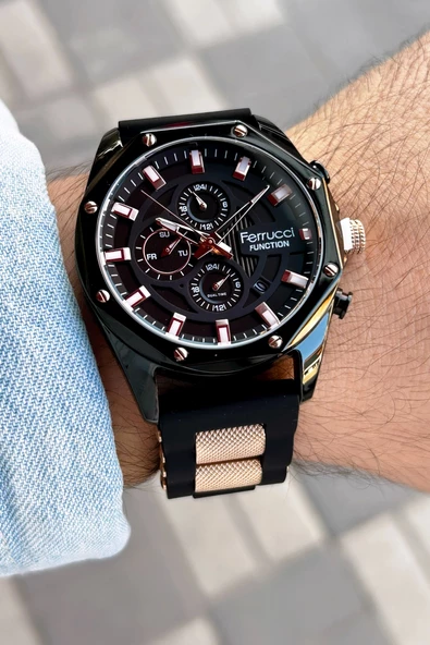 Ferrucci Function FC.13945TM.02 Erkek Kol Saati - Resim 5