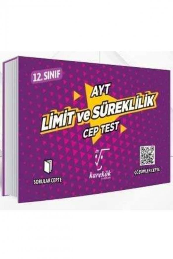 Karekök Yayınları AYT Limit ve Süreklilik Cep Test Kitabı