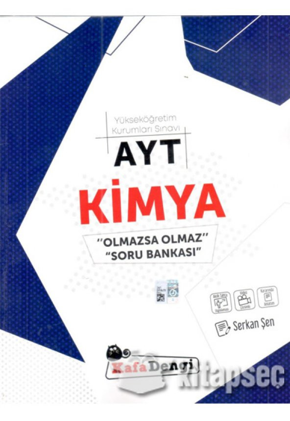 Kafadengi Yayınları AYT Kimya Olmazsa Olmaz Video Çözümlü Soru Bankası