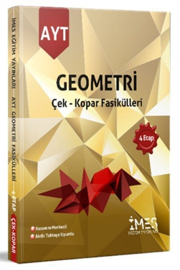 İMES Eğitim Yayınları AYT Geometri Çek Kopar Fasikülleri 4 Etap