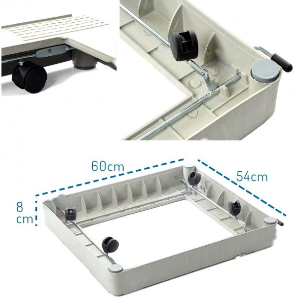 Tekerlekli Çek Sür  Çeksür Dolap Ve Beyaz Eşya Altlığı Çamaşır Bulaşık Makinesi Buzdolabı Altlığı - 2