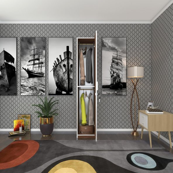 Kenzlife kilitli gardırop öğrenci dolabı tek kapılı günebakan byz 180*35*42 cvz gardolap dolap ofis
