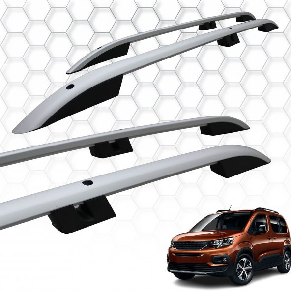 Peugeot Rifter (2018+) - Portbagaj - Orion - (Aluminyum) - (Uzun Şase)