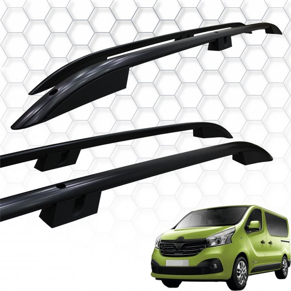 Renault Trafic (2014+) - Portbagaj - Orion - (Aluminyum) - (Uzun Şase-Siyah)