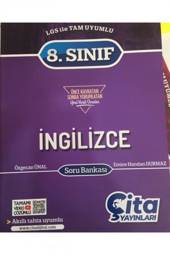 Çita Yayınları 8.Sınıf İngilizce Soru Bankası 2022