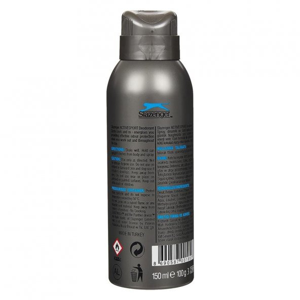 Slazenger Activesport Mavi Erkek Deodorant 150ML - 3