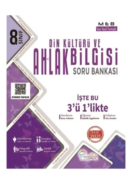 Özgün Bilim Yayınları 8. Sınıf LGS Din Kültürü ve Ahlak Bilgisi Soru Bankası ürün görseli 1