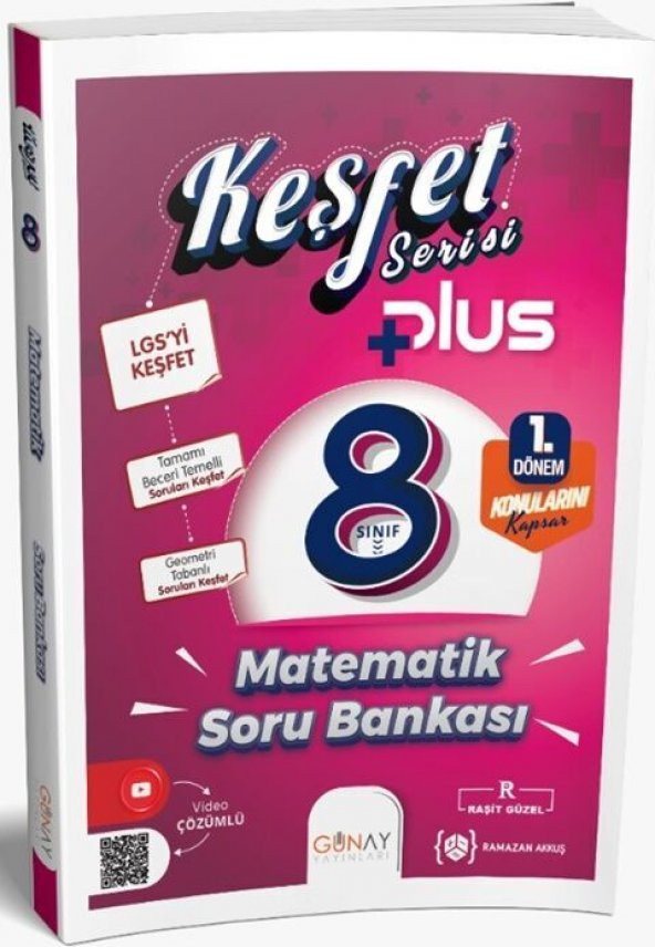 Günay Yayınları 8. Sınıf Keşfet Plus Serisi Matematik 1. Dönem Soru Bankası