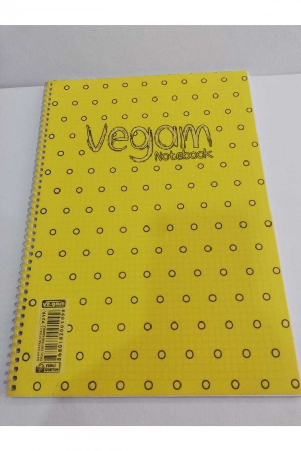 Vegam 72 yaprak Telli Kareli Defter