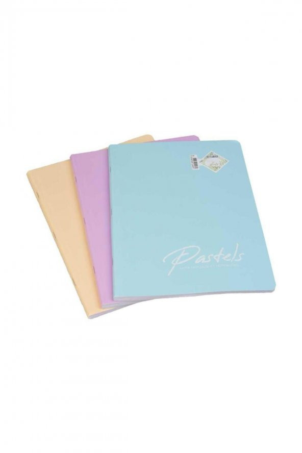 Gıpta 4121 Pastels Tel Dikişli PP Kapak A4 100 Yaprak Kareli Defter
