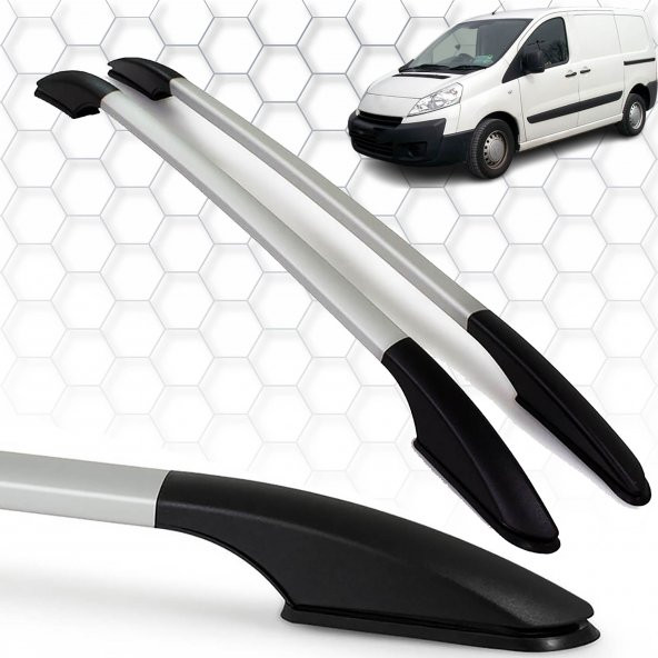 Citroen Jumpy (2007-2016) - Tavan Çıtası - Solid - (2 Parça Alu) - (Van-ABS Ayak)