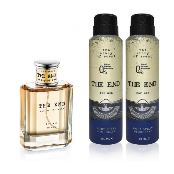 The End EDT Erkek Parfüm 100 ml ve Deodorant 150 ml 2 Adet