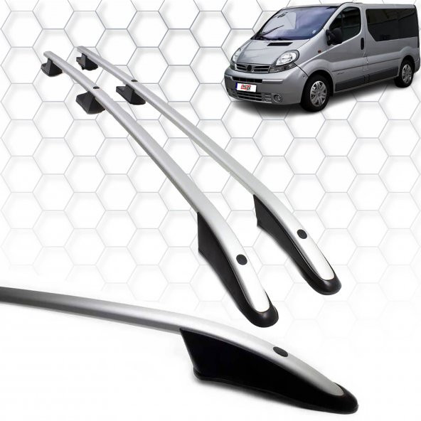 Nissan Primastar (2001-2014) - Tavan Çıtası - Sport - (2 Parça Aluminyum) - (Van-Uzun Şase-ABS Ayak)