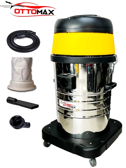 Ottomax  Premium 4200 Watt 3 Motorlu Islak Kuru Sanayi Tipi Oto Süpürgesi Endüstriyel Süpürge - 3
