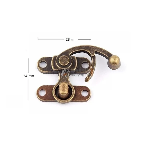 24x28mm Döküm Çanta ve Kutu Kilidi 2 Adet - 4