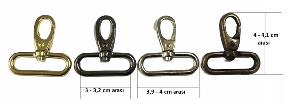 Papağan Anahtarlık Kancası 3 cm 2 Adet Deri Hobi Malzemesi - Resim 2