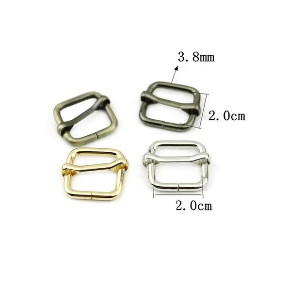 Ayar Tokası 2 cm 2 Adet (Leathercraft, Deri Hobi) - 10